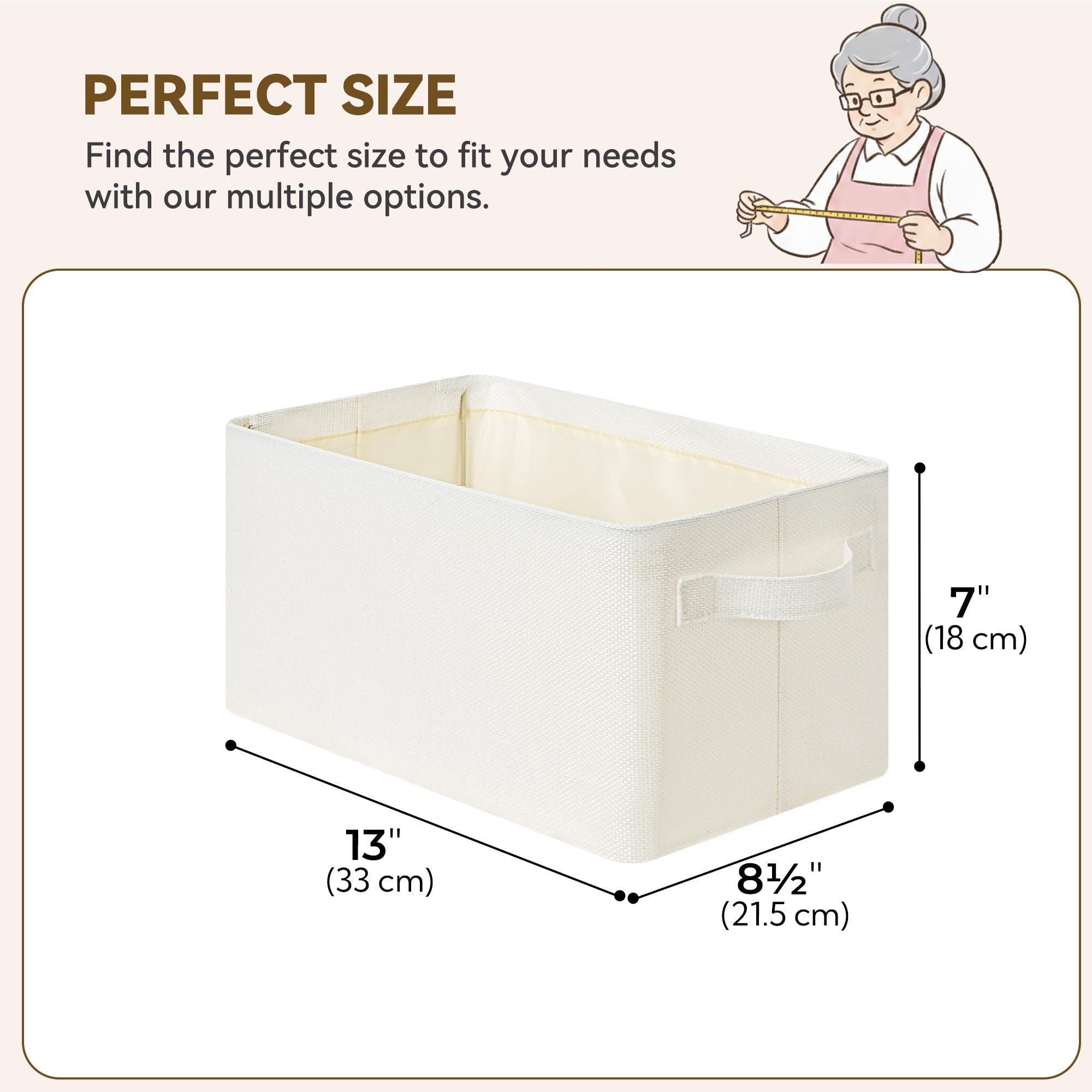 Storage Bins for Closet (2 Count)
