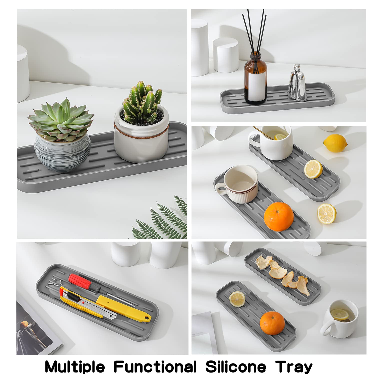 Silicone Kitchen Sink Organizer Tray for Multiple Usage