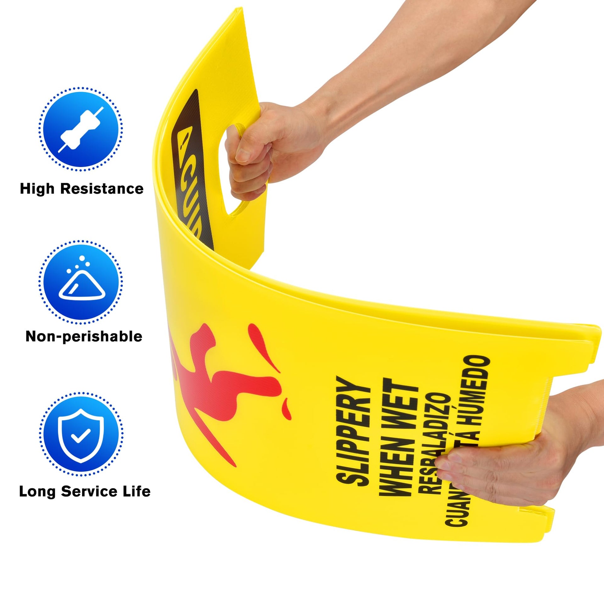 MATTHEW CLEANING 25'' Industrial Wet Floor Sign 12 Pack 2 (12 Count)