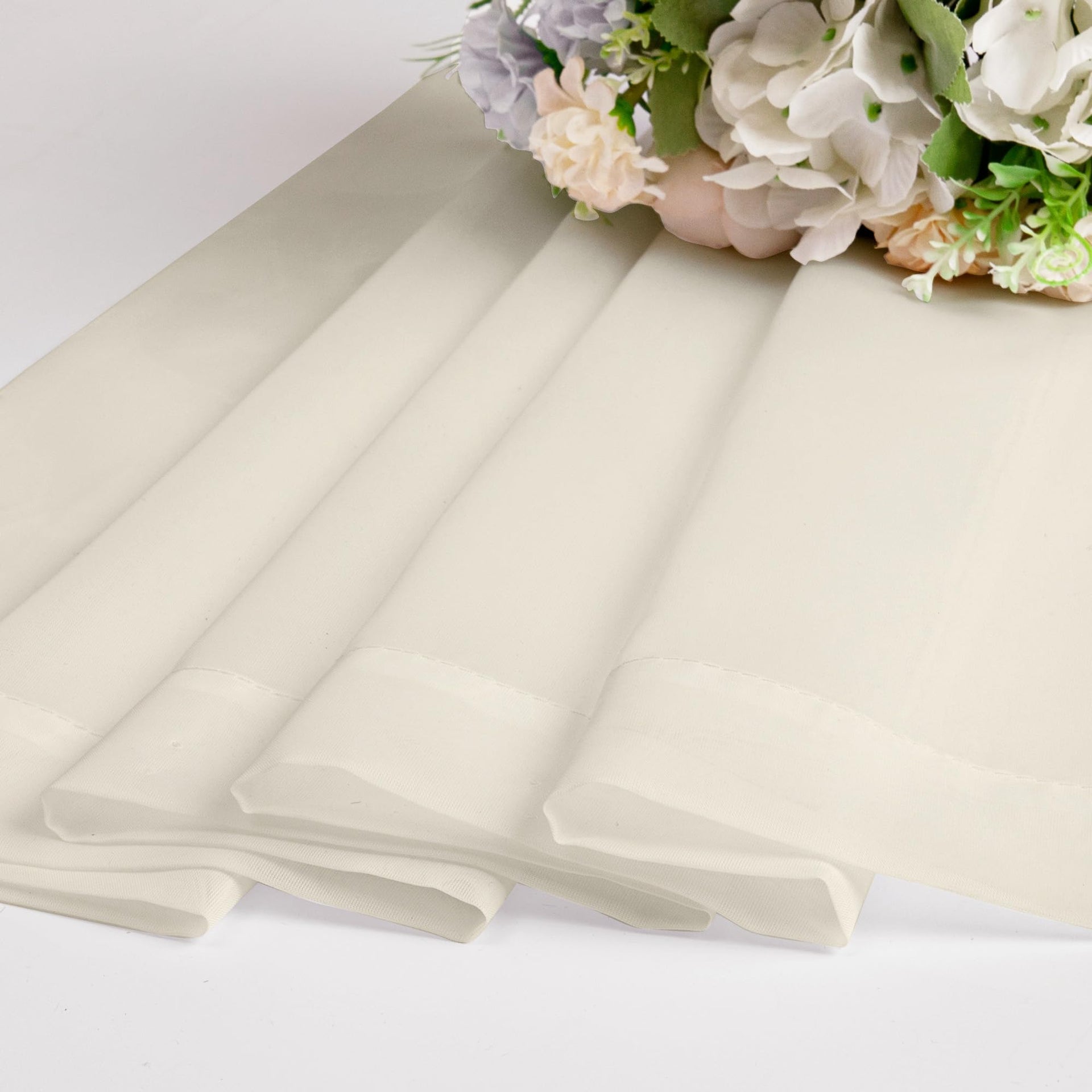 Cream Sheer Valances for Windows (2 Count)