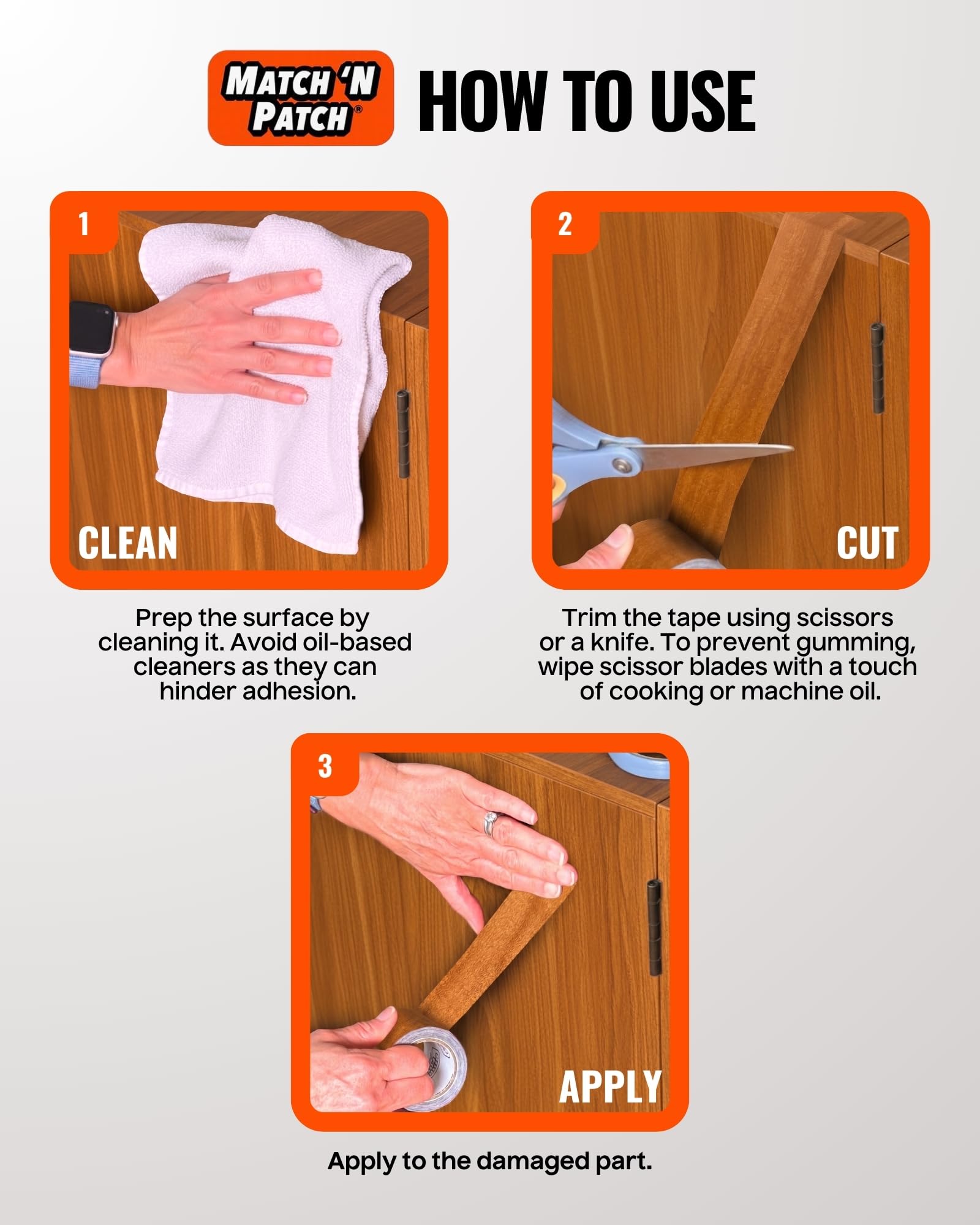 Wood Grain Repair Tape