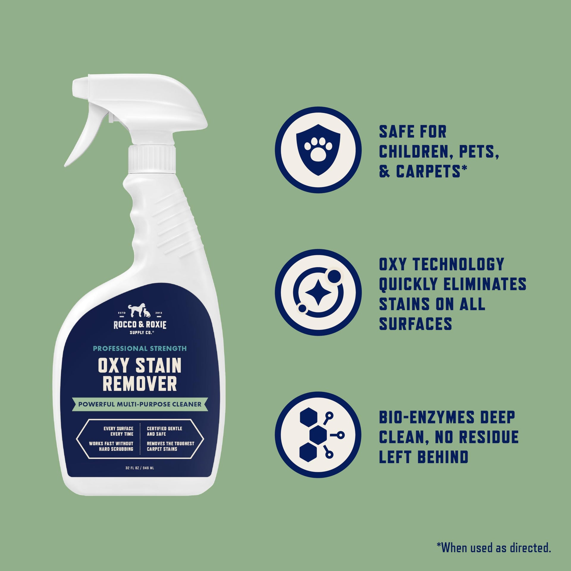 Rocco & Roxie Oxy Stain Remover (32 Fl Oz)