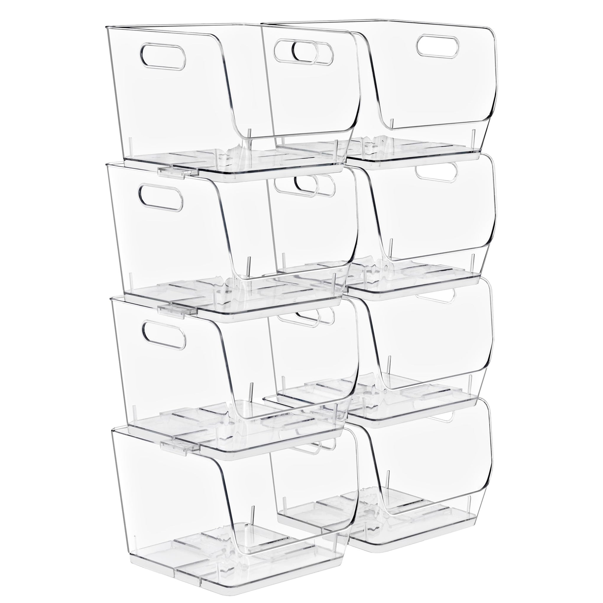 Stackable Storage Bins Open Front