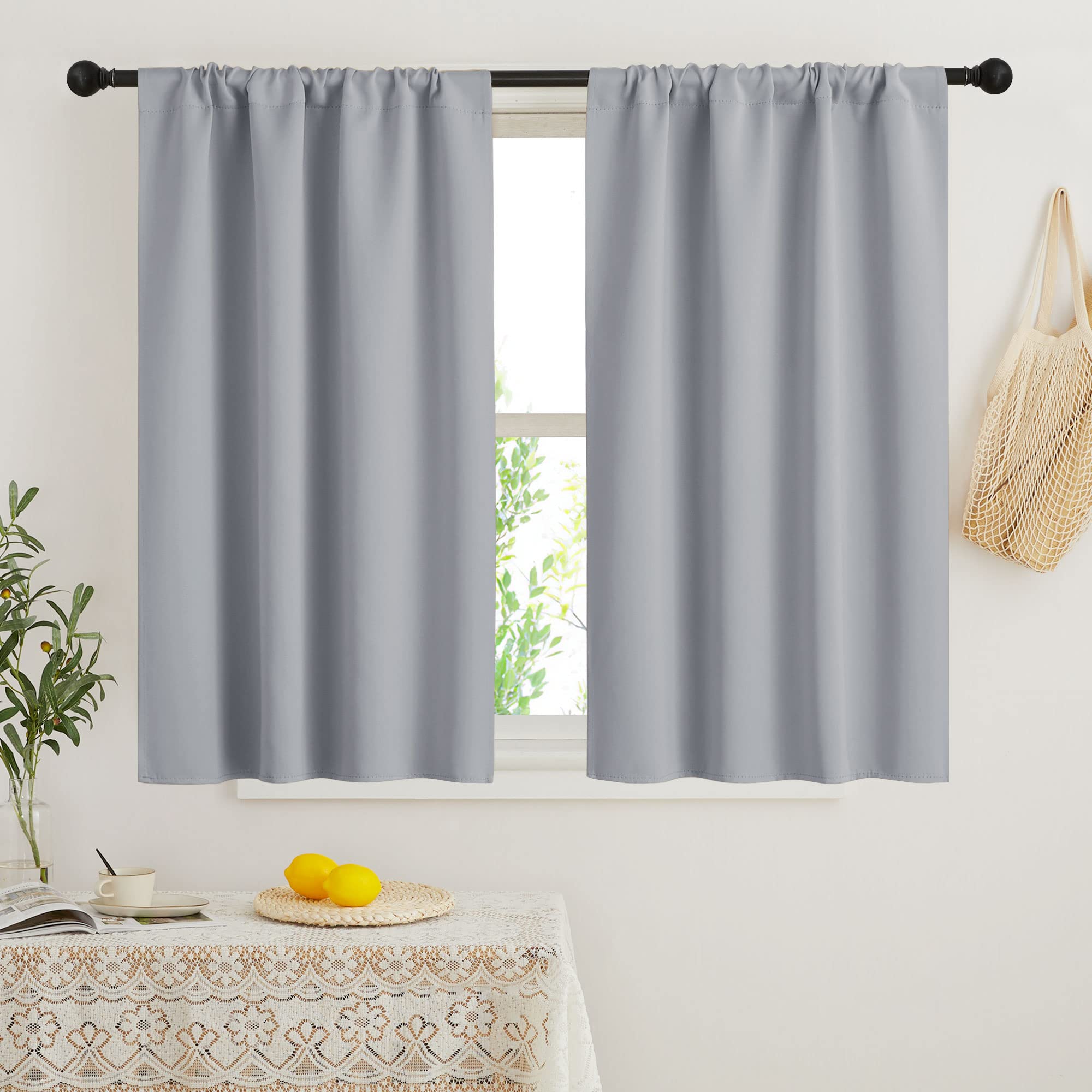 Short Blackout Curtains for Bedroom (2 Count)