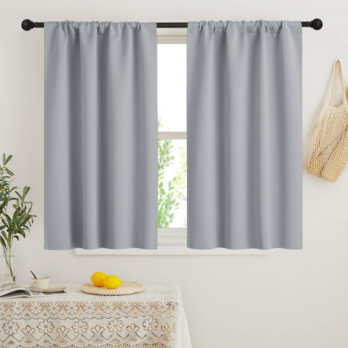 Short Blackout Curtains for Bedroom (2 Count)