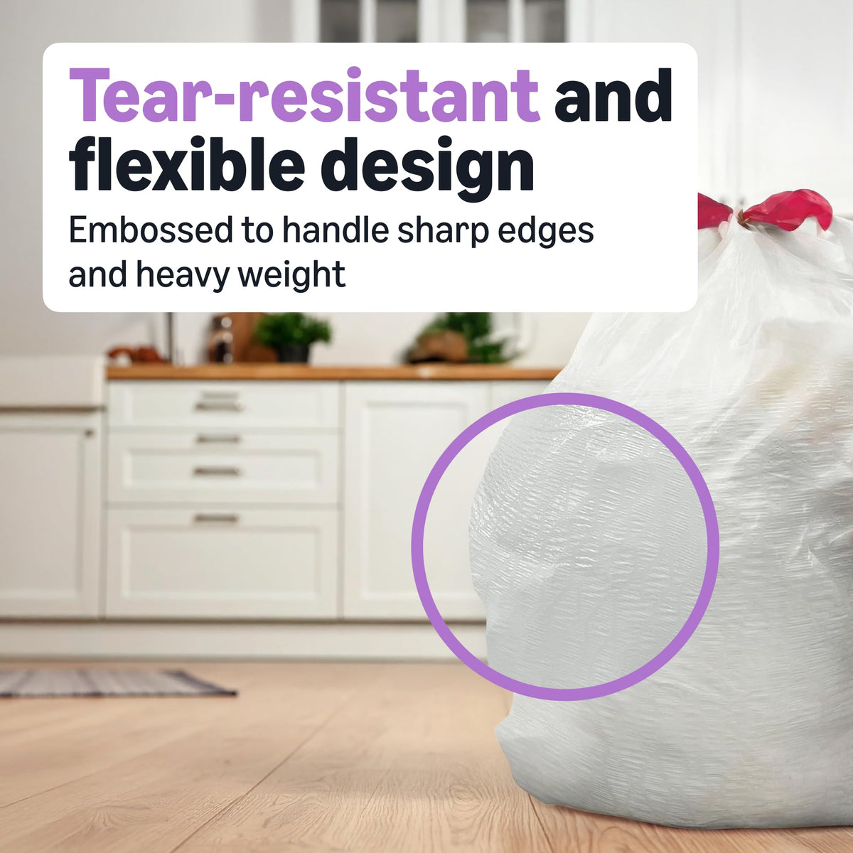 Ultra Force Tall Kitchen Drawstring Trash Bags (80 Count)