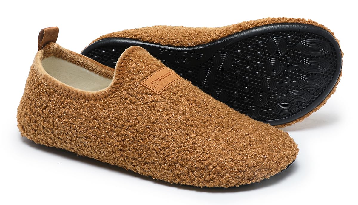 Adult Indoor House Slippers Socks Travel Lightweight Comfort Non Slip Grip House Floor Home Shoes for Women Men