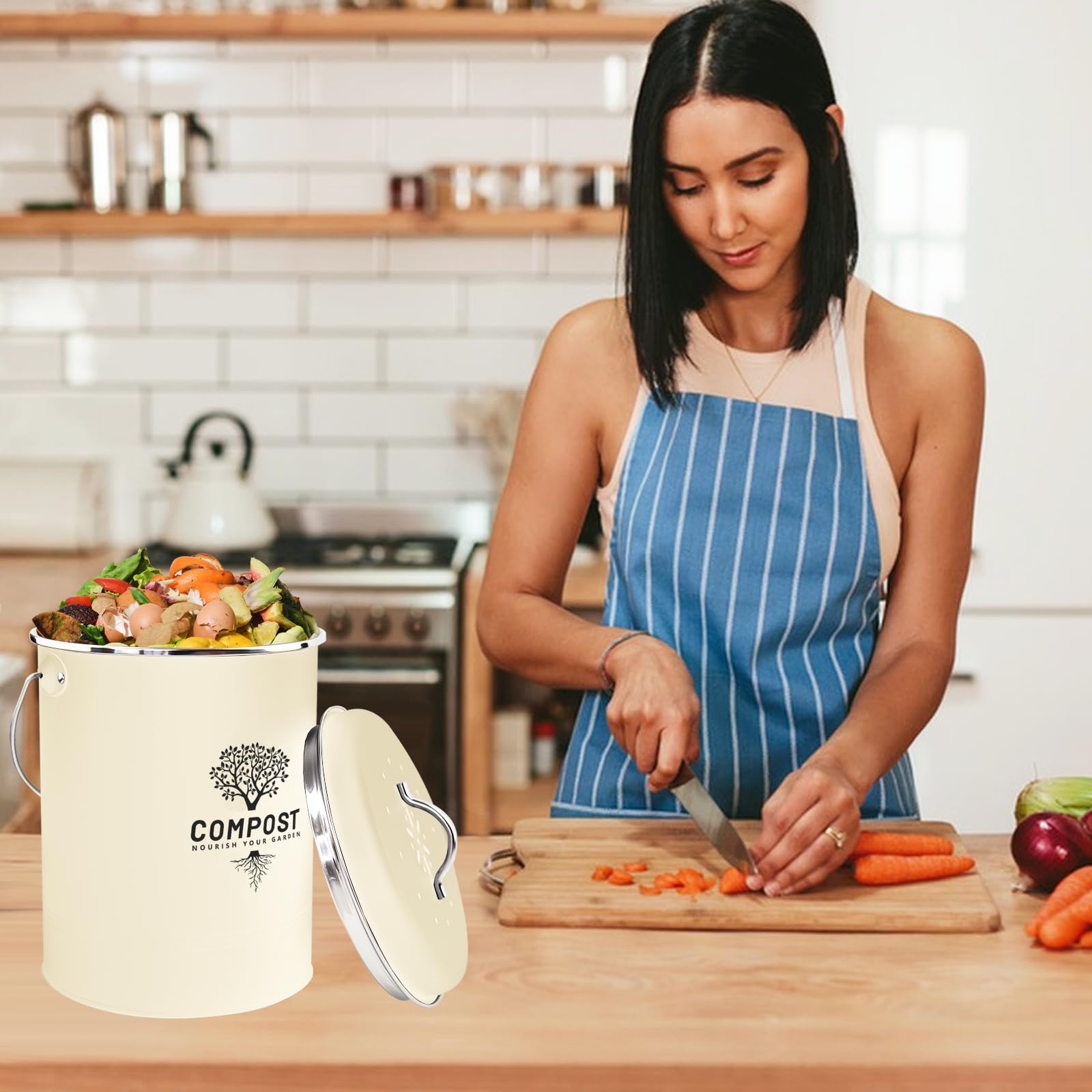 Kitchen Countertop Compost Bin