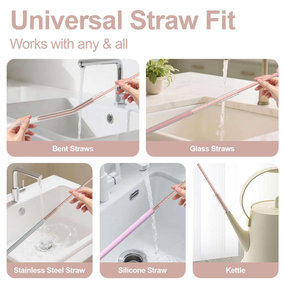 Silicone Straw Cleaner Brush