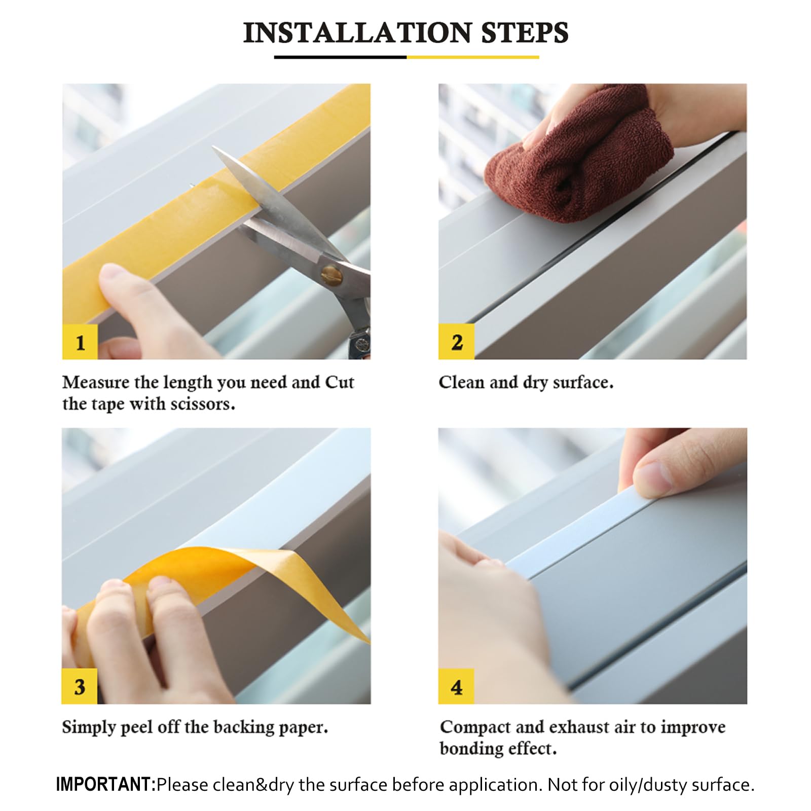 16Feet Weather Stripping Seal (16 Foot)