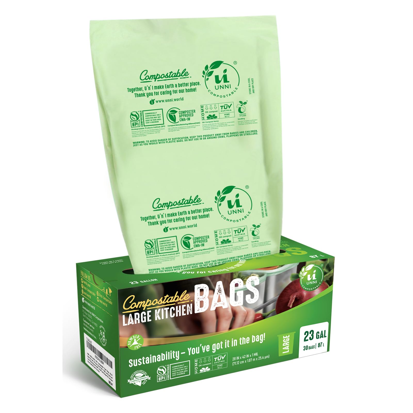 20 23 Gallon Compostable Bags (30 Count)