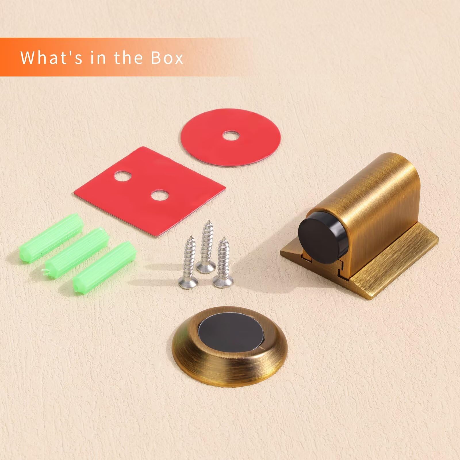 Magnetic Door Stoppers for Bottom of Door (4 Count)