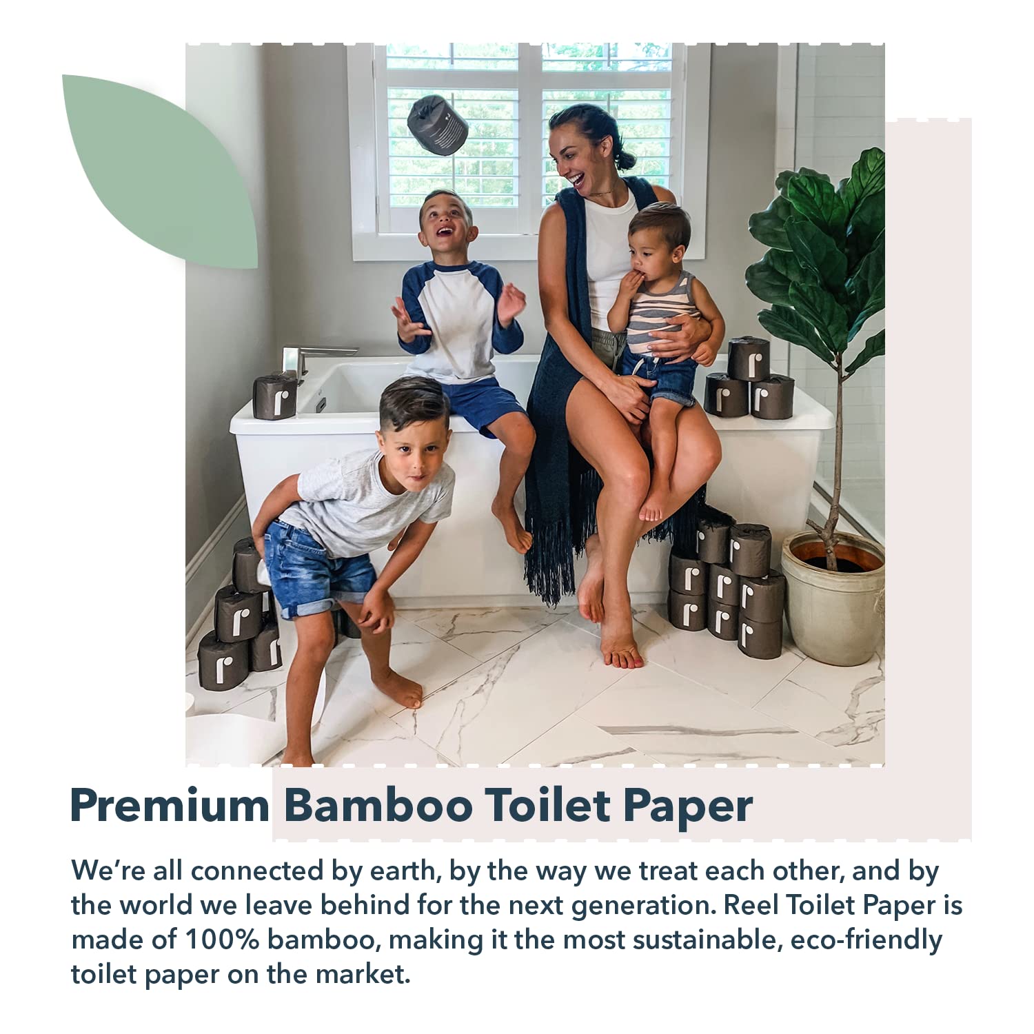 Premium 3 Ply Bamboo Toilet Paper (48 Count)