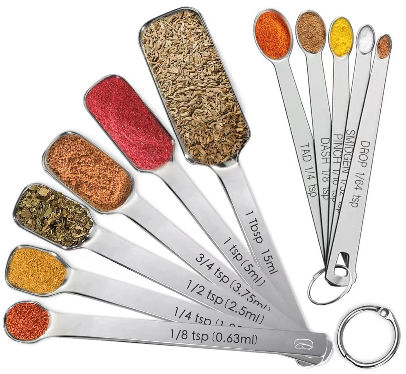 Stainless Steel Measuring Spoons Set of 11 (11 Count)