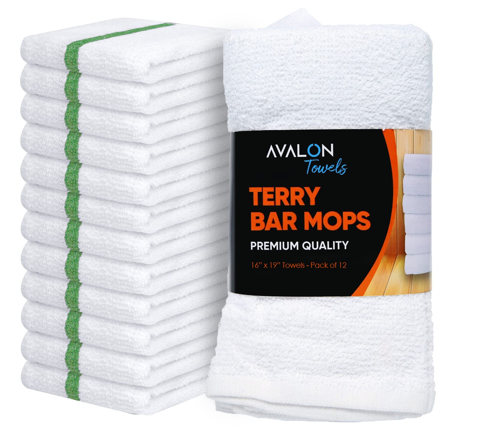 Terry Bar Mop Towels (12 Count)
