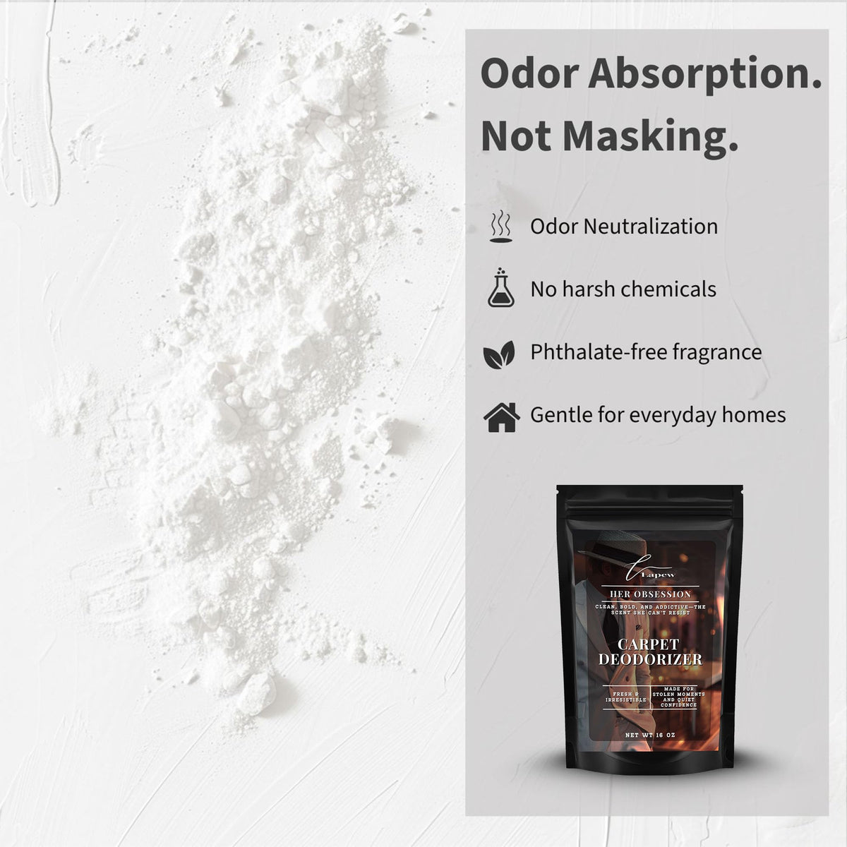 Her Obsession Carpet Deodorizer Powder (16 Ounce)