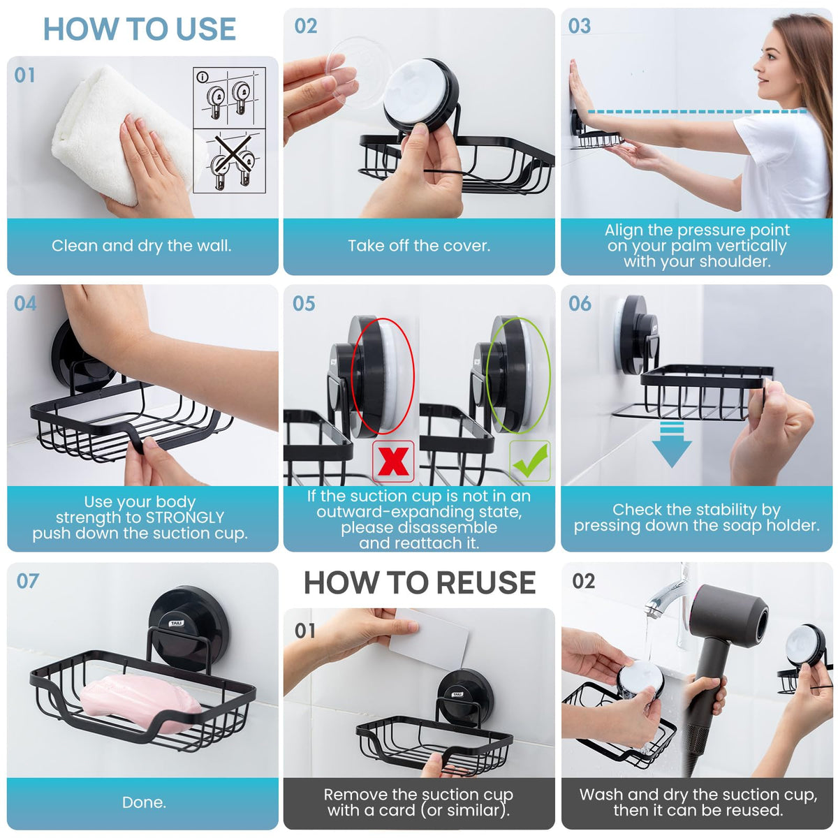 Soap Dish Bar Soap Holder Suction Cup