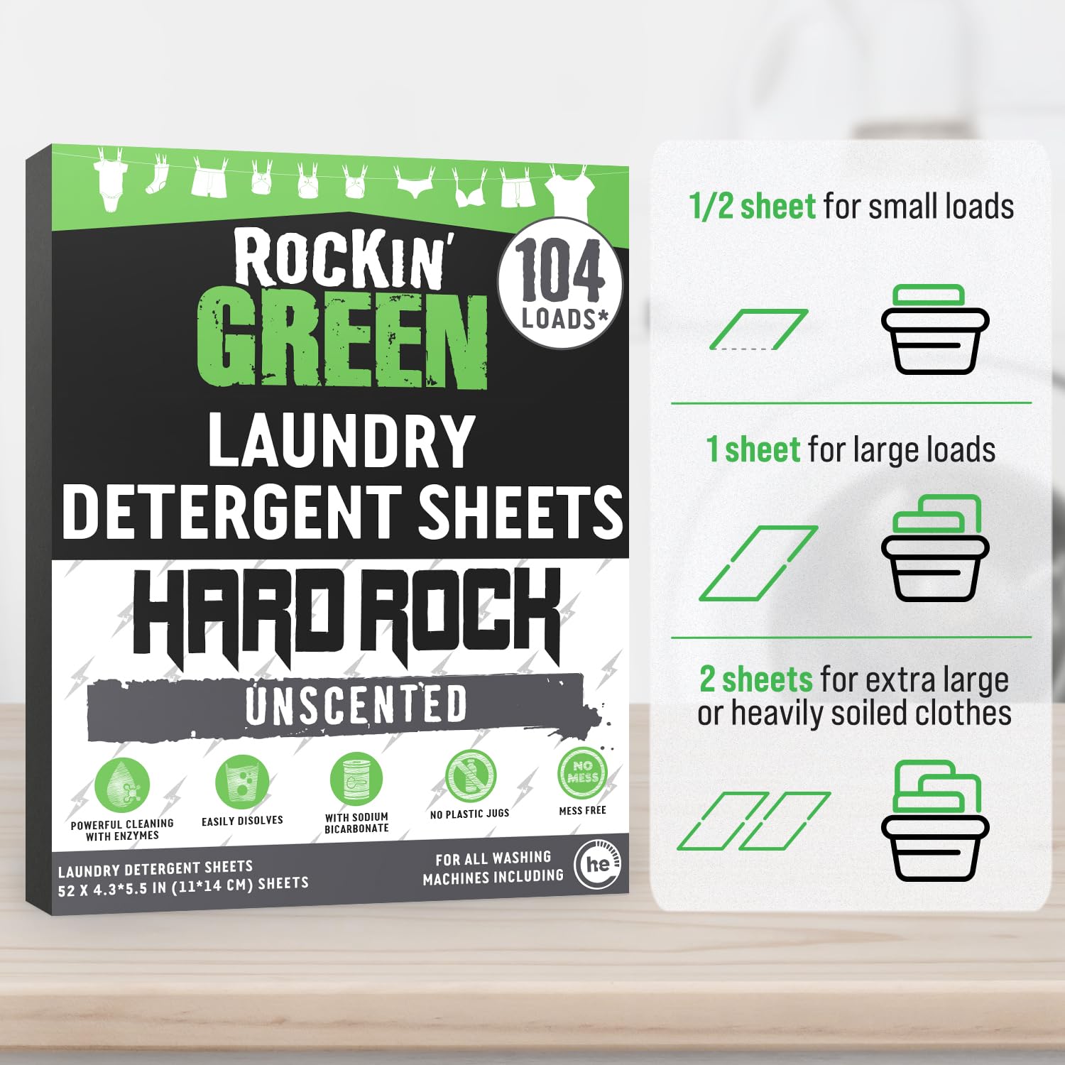 Hard Water Detergent Sheets