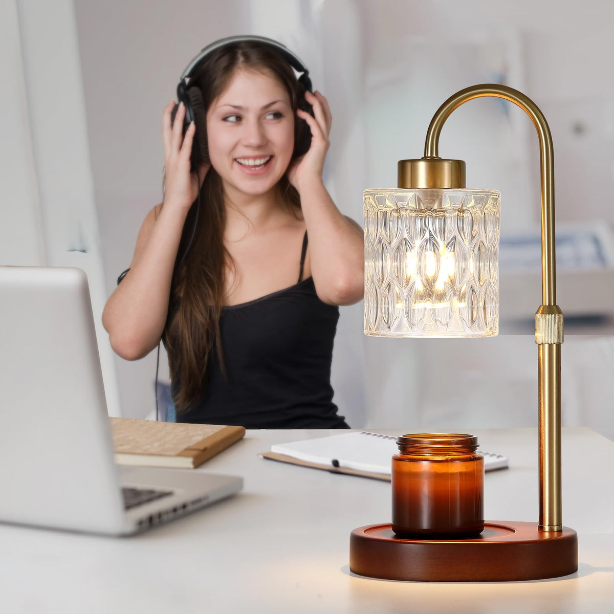 Candle Warmer Lamp with Dimmer and Timer