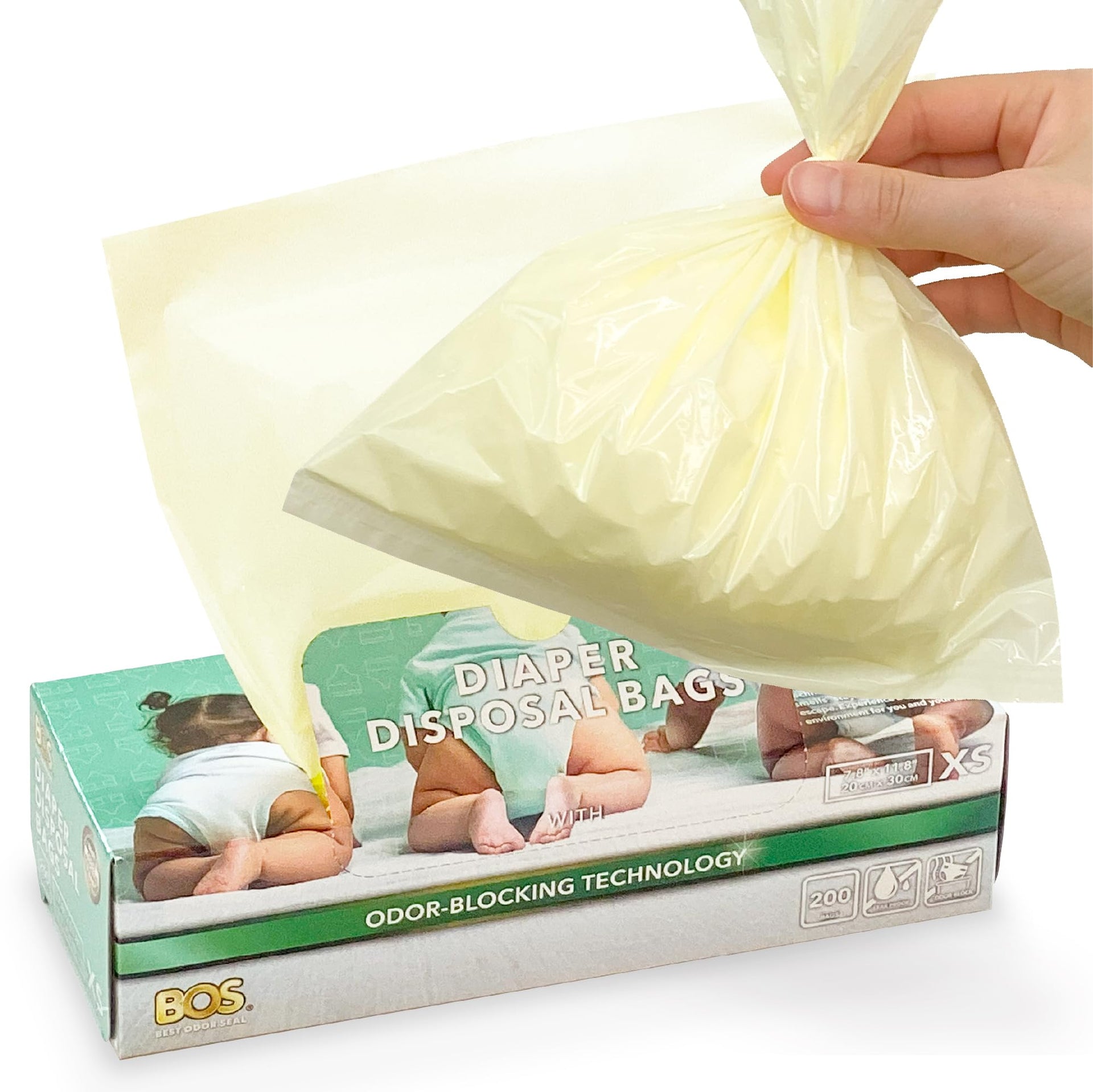Odor Sealing Dirty Diaper Trash Bags (200 Count)