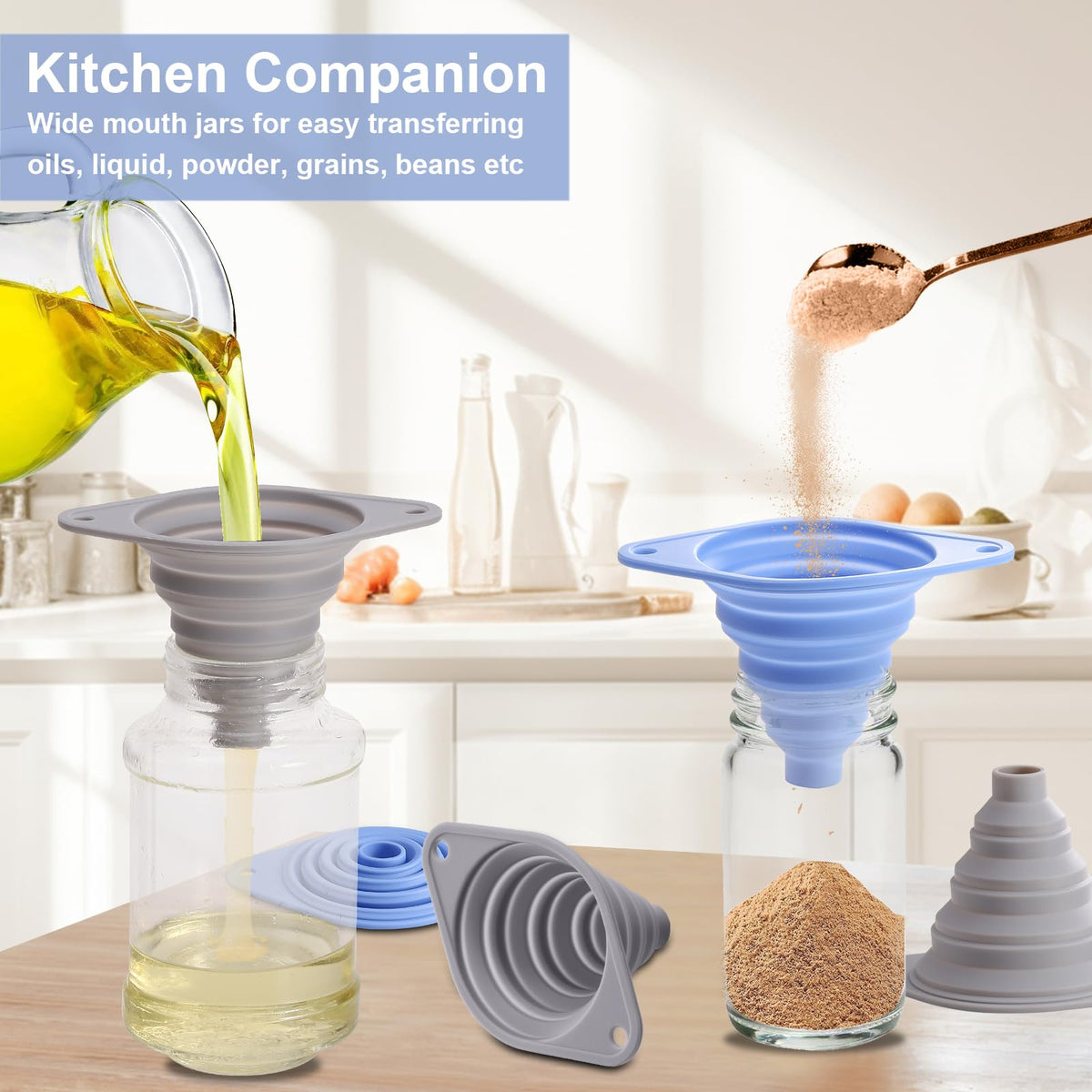 Kitchen Funnel Set 3 Pack (3 Count)