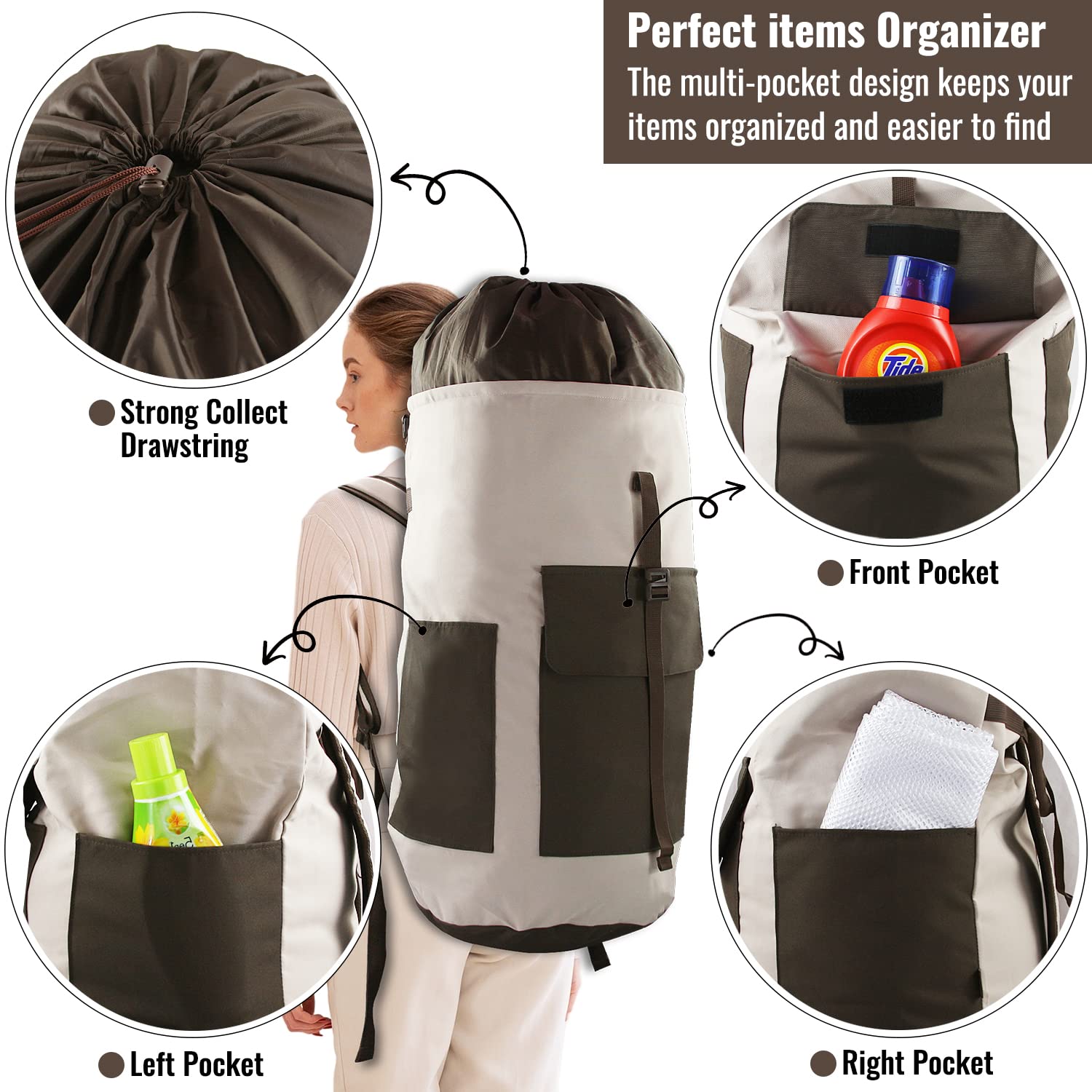 Laundry Backpack Bag 125L Extra Large