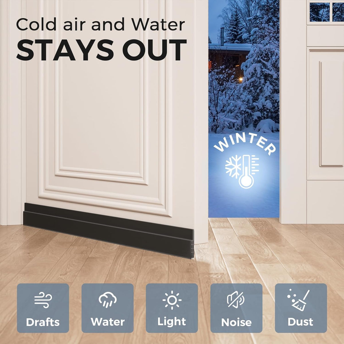 4 Pack Door Draft Stopper (4 Count)