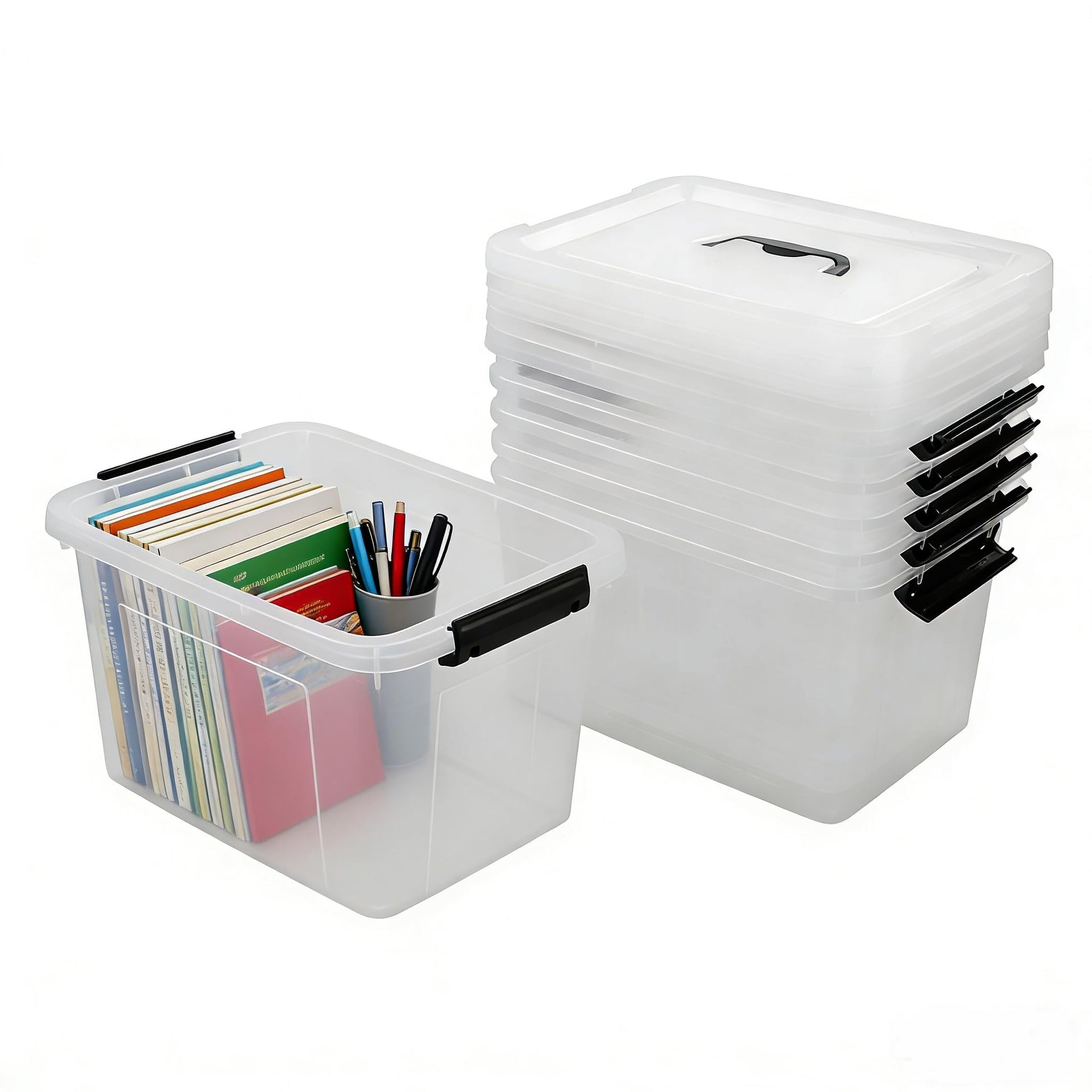 12 Quart Latch Storage Boxes (6 Count)