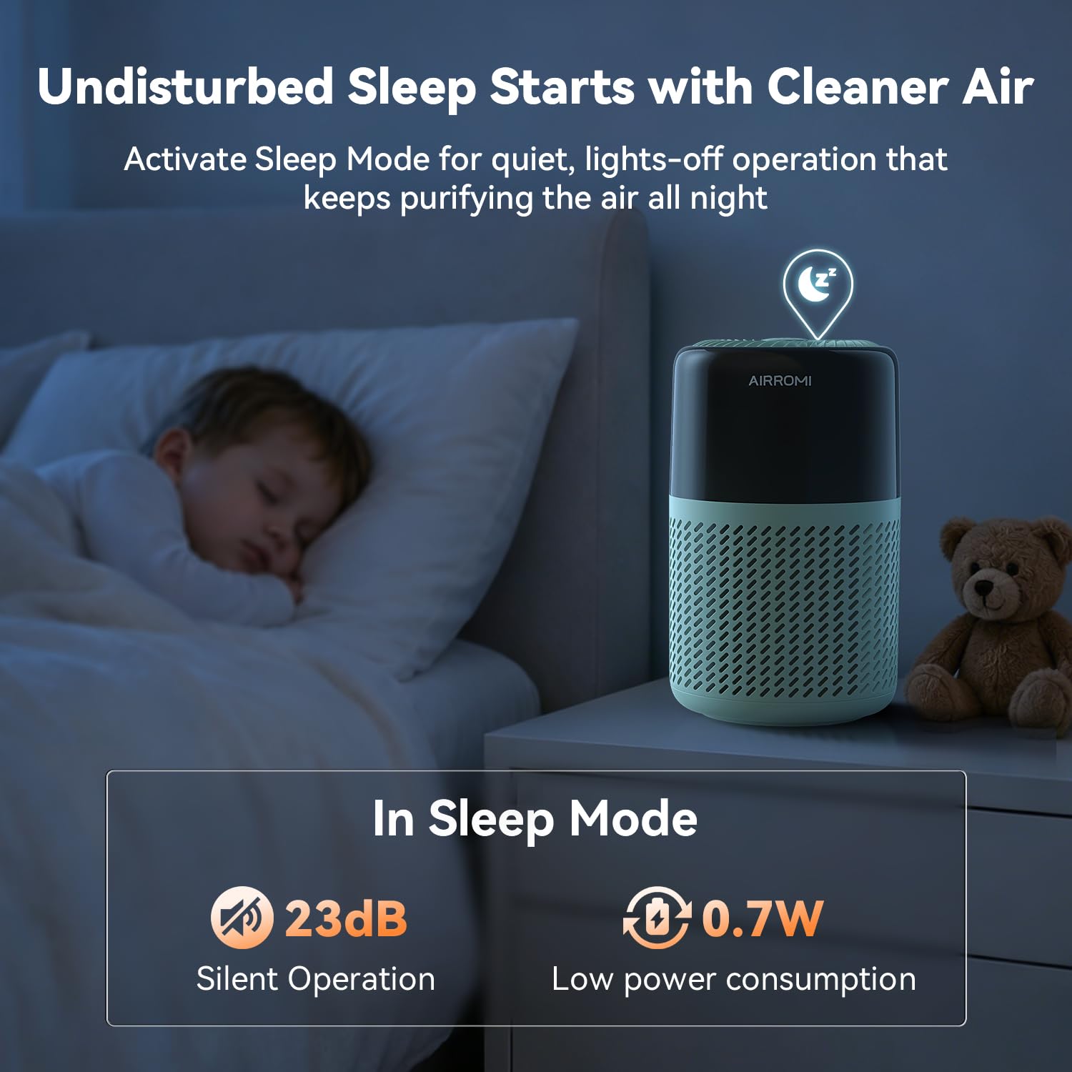 HEPA Air Purifier for Bedroom&Home