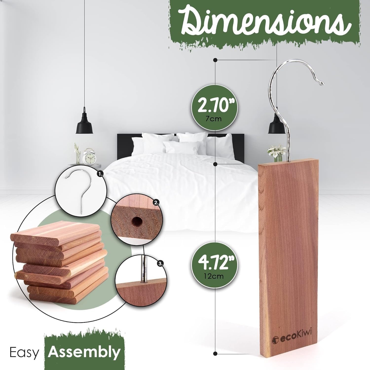 Cedar Blocks for Clothes Storage (10 Count)