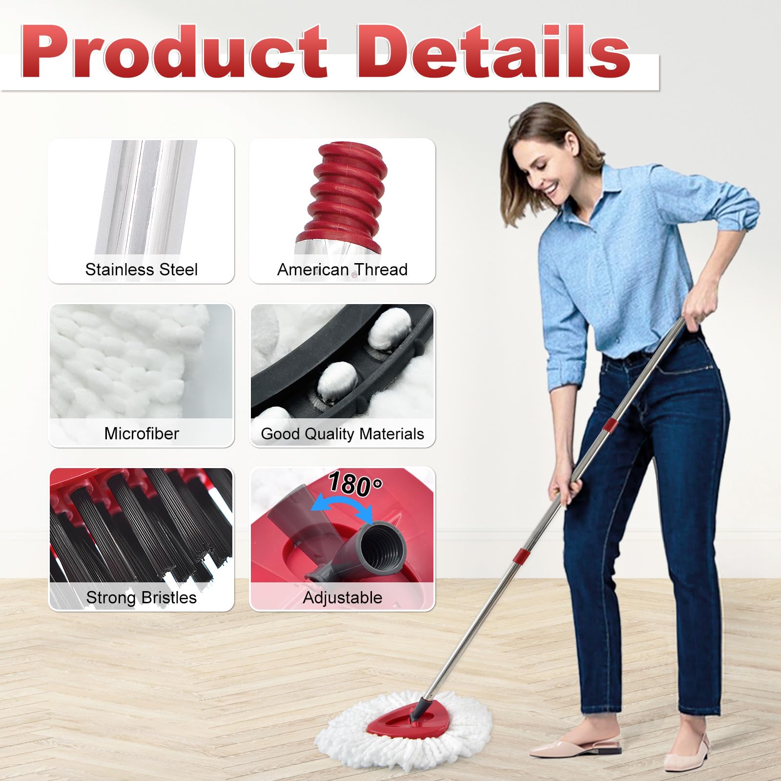 Mop Heads Replacement for Ocedar (7 Count)