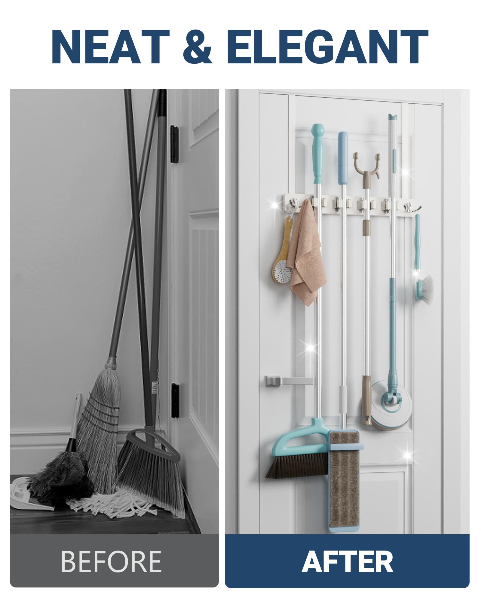 Broom Holder Door Mount