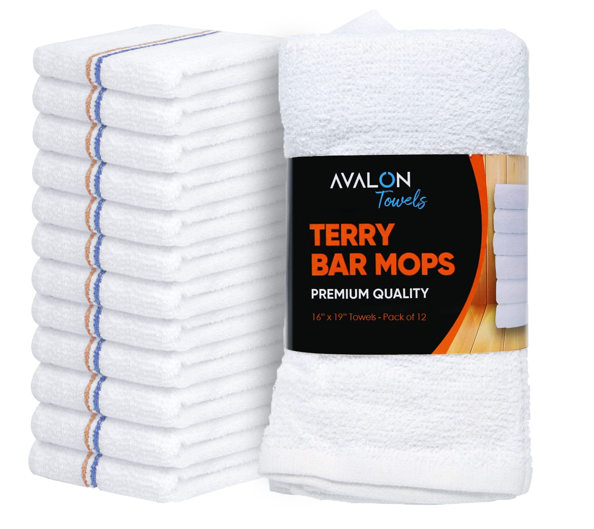 Terry Bar Mop Towels (12 Count)