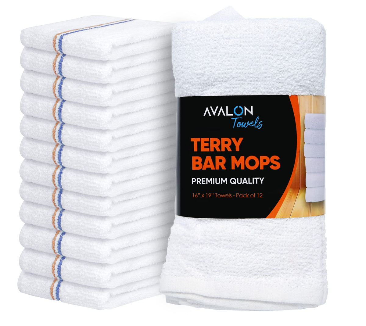Terry Bar Mop Towels (12 Count)