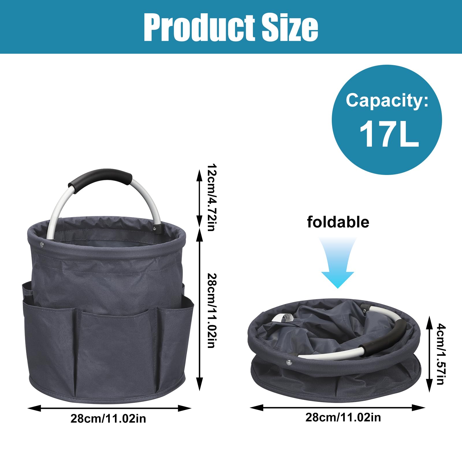 17L Cleaning Caddy with Handle