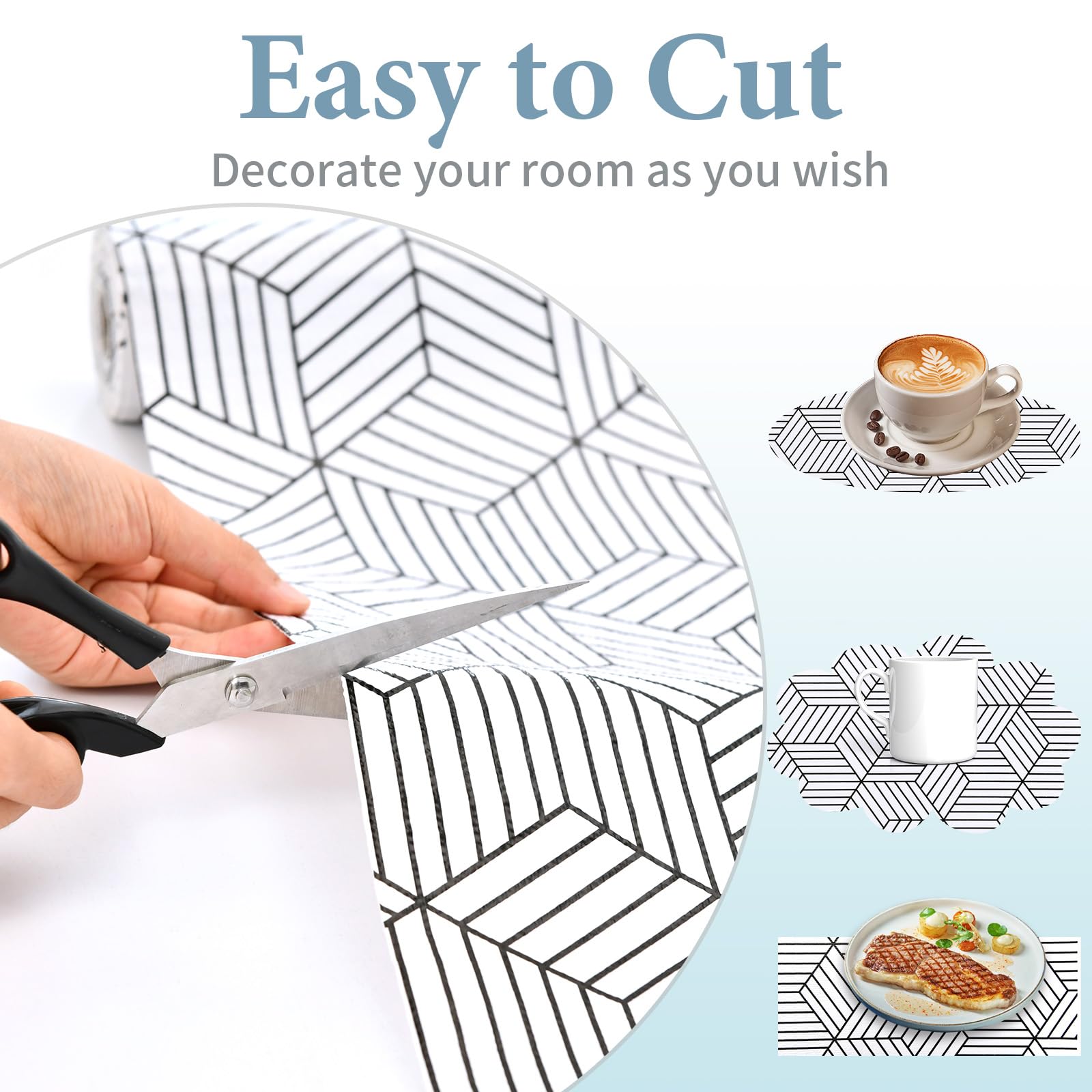 Shelf Liners for Kitchen Cabinets Non Adhesive Shelf Liner Paper Non (1417.2 sq in sq in)