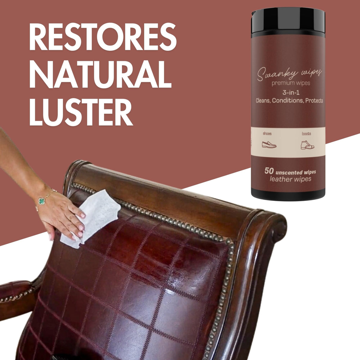 Swanky Leather Wipes (600 Count)