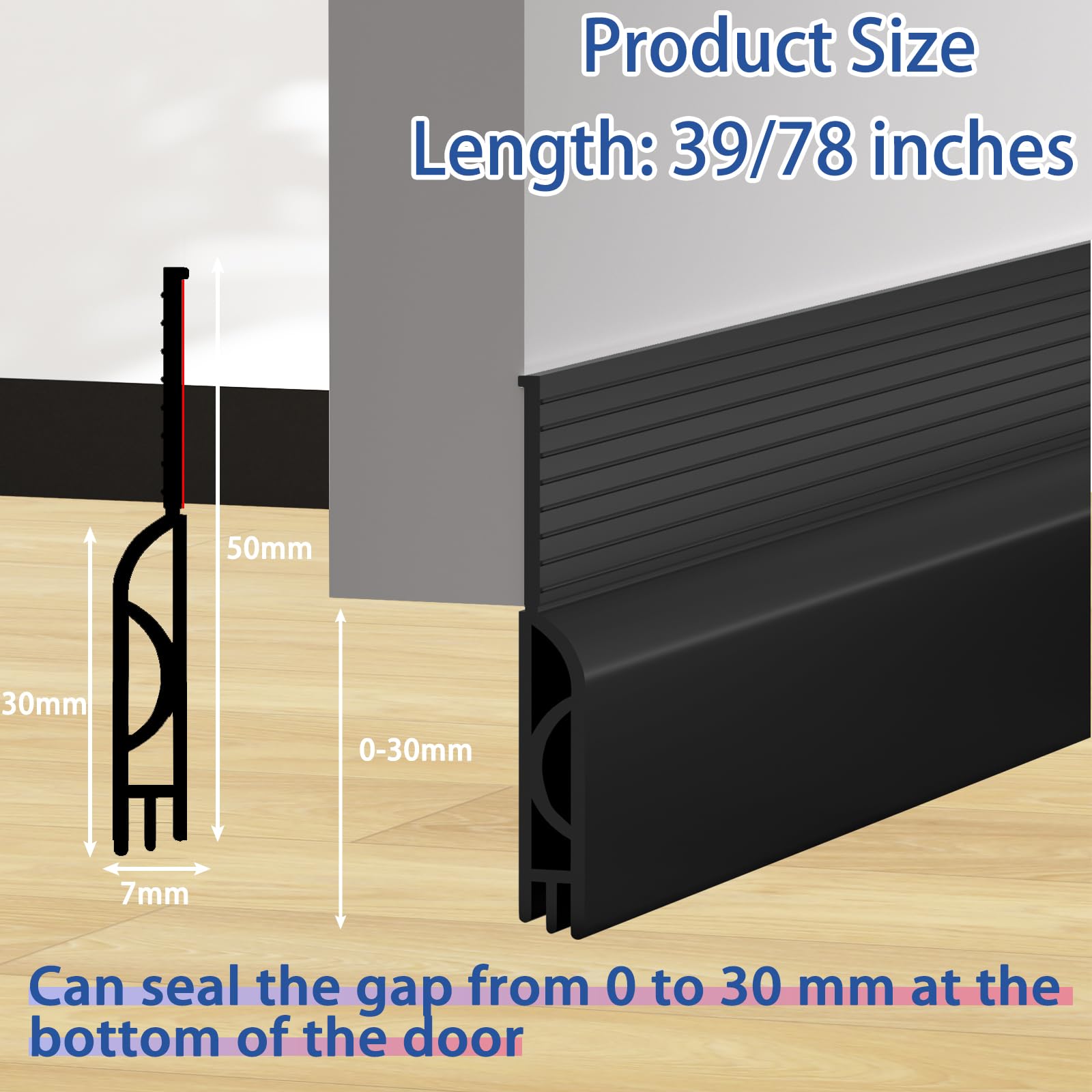 Under Door Draft Stopper