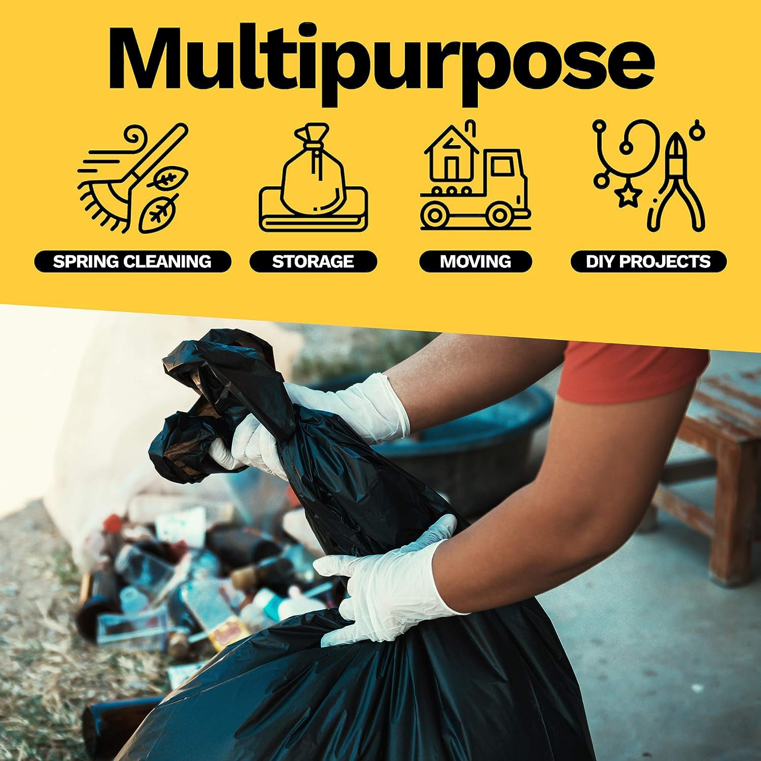 55 60 Gallon Trash Bags (100 Count)