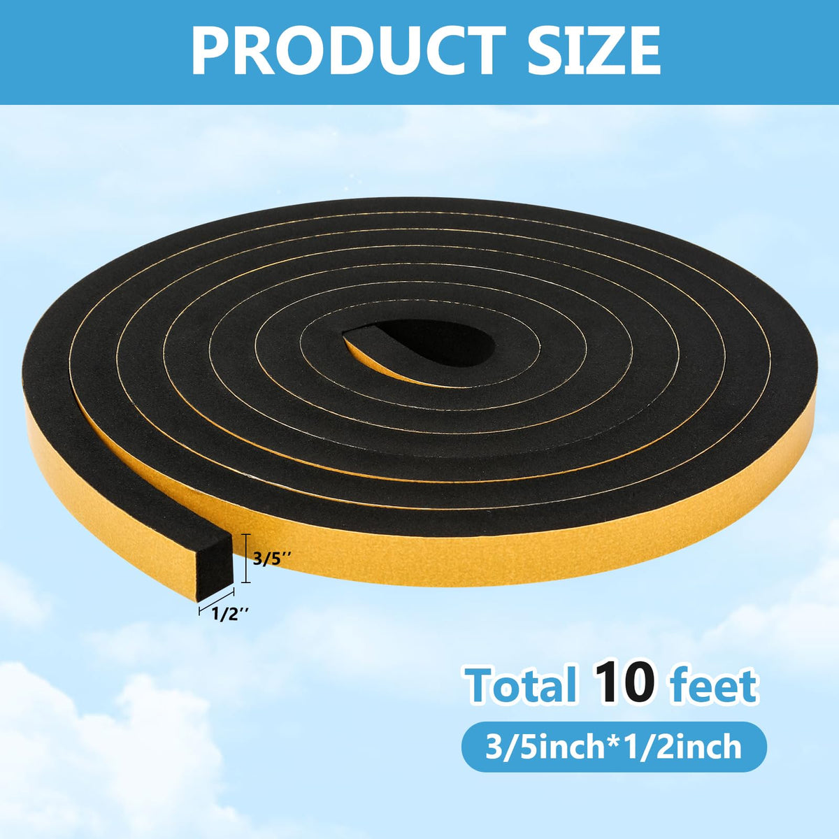 Black Weather Stripping Door Seal Strip