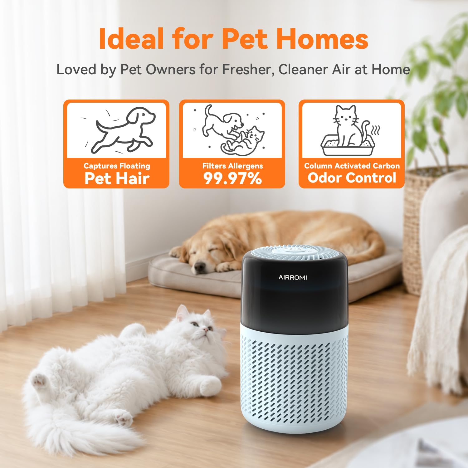 HEPA Air Purifier for Bedroom&Home
