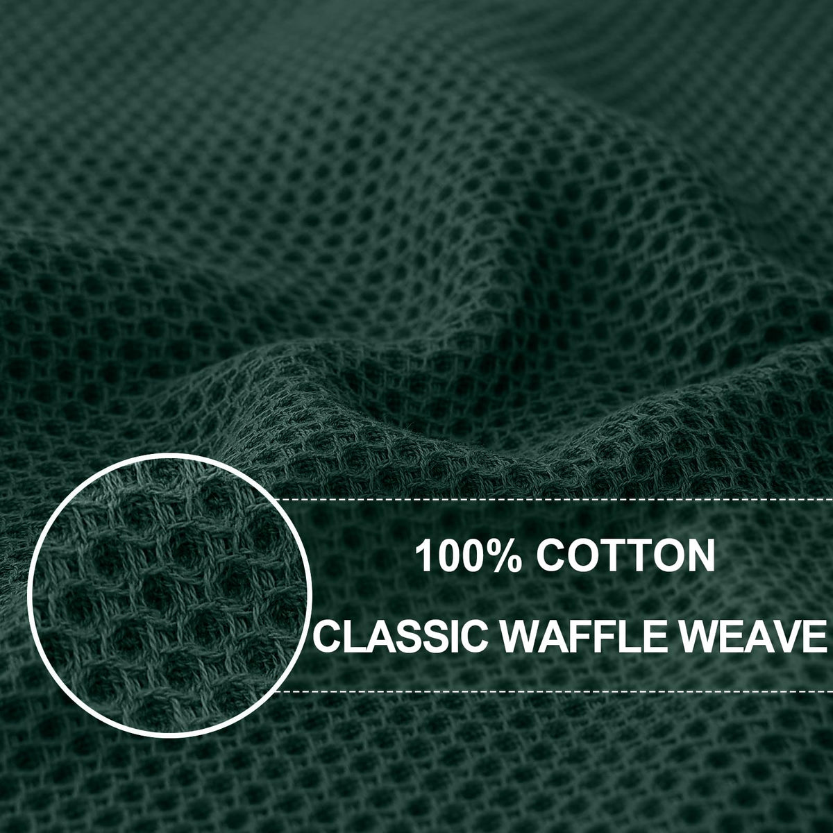 100% Cotton Oversized Waffle Weave Kitchen Towels 8 (8 Count)