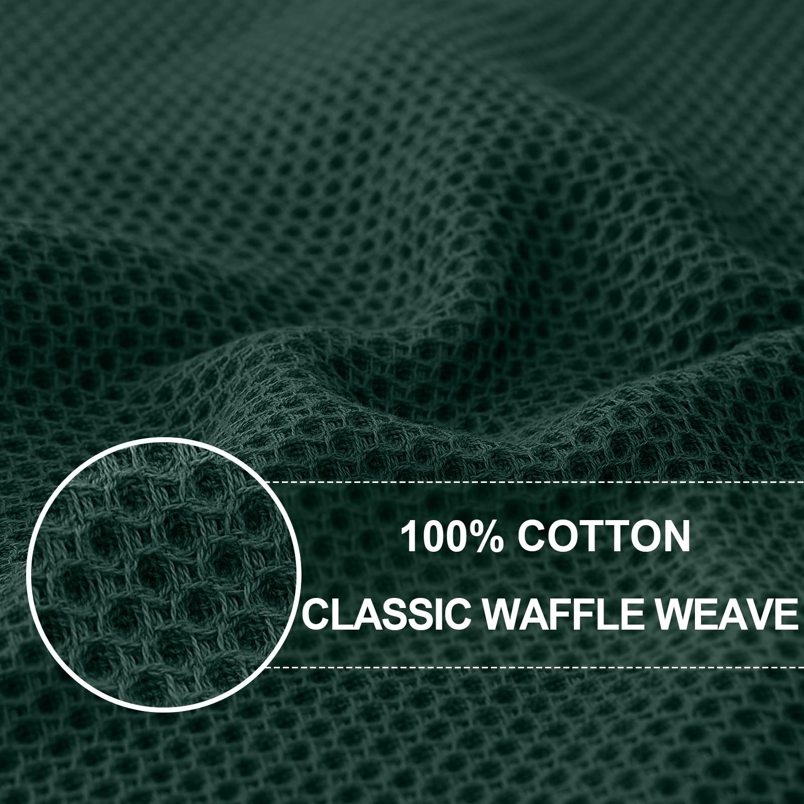 100% Cotton Oversized Waffle Weave Kitchen Towels 6 (6 Count)