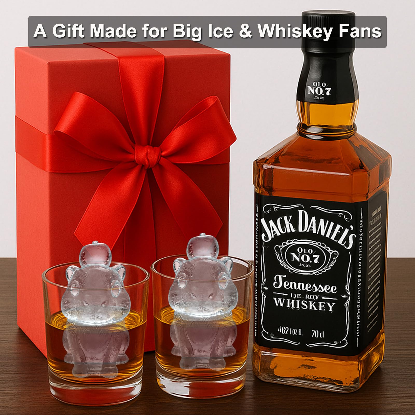 3D Capybara Ice Cube Silicone Molds Tray for Whiskey (2 Count)