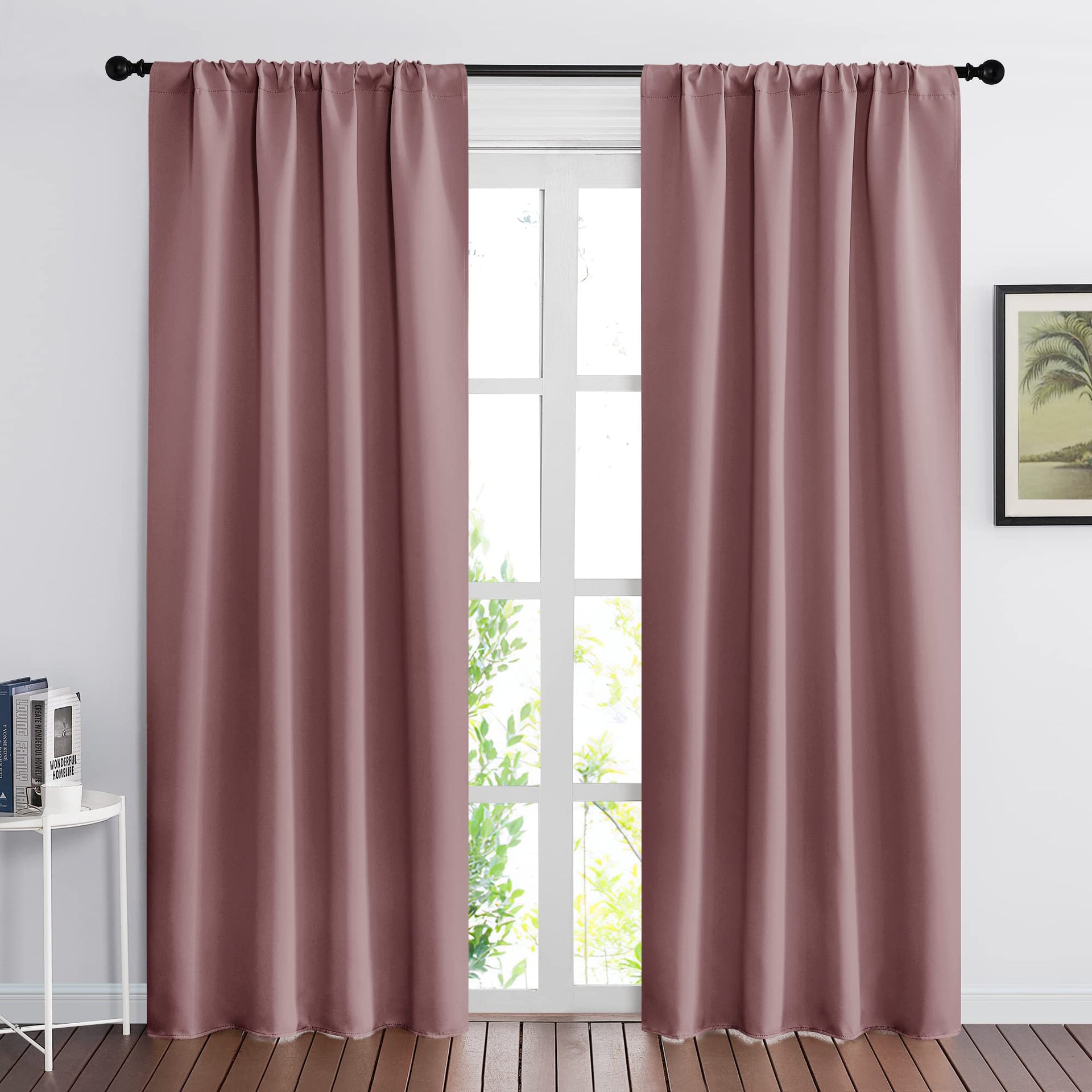 Blackout Curtains for Bedroom Living Dining Room 84 inches Long (2 Count)