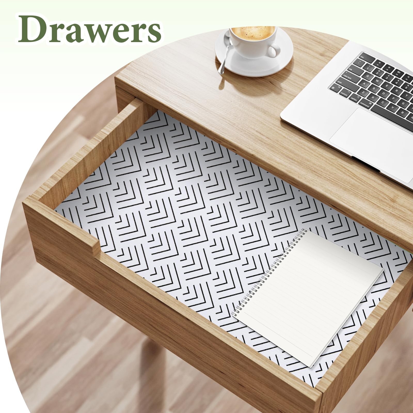 Shelf Liner for Kitchen Cabinets Non Adhesive Drawer Liner Non (4090.16 sq inches)