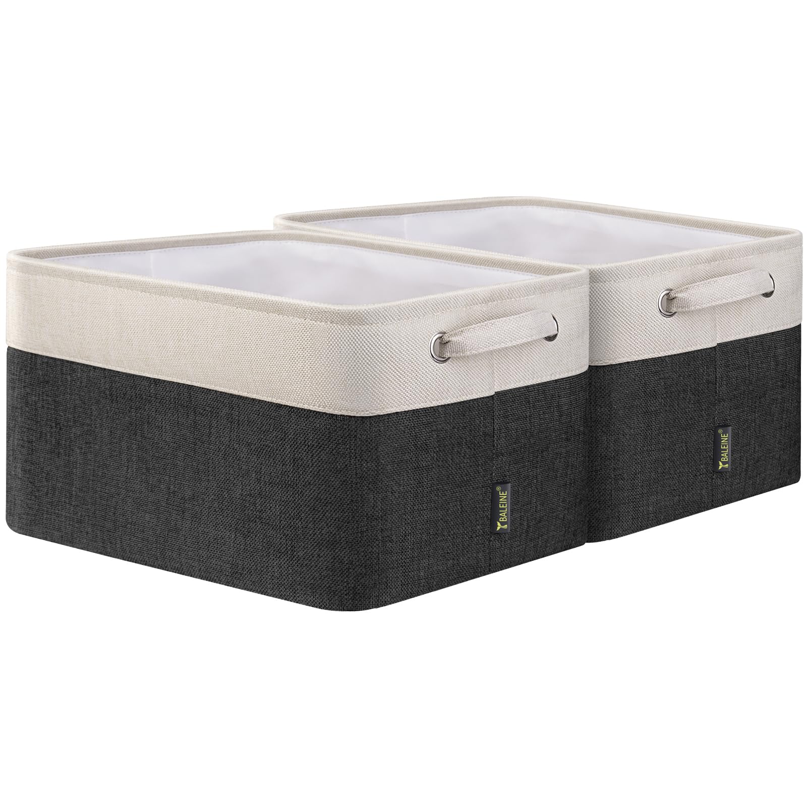 2 Pack Fabric Closet Storage Bins for Shelves (2 Count)