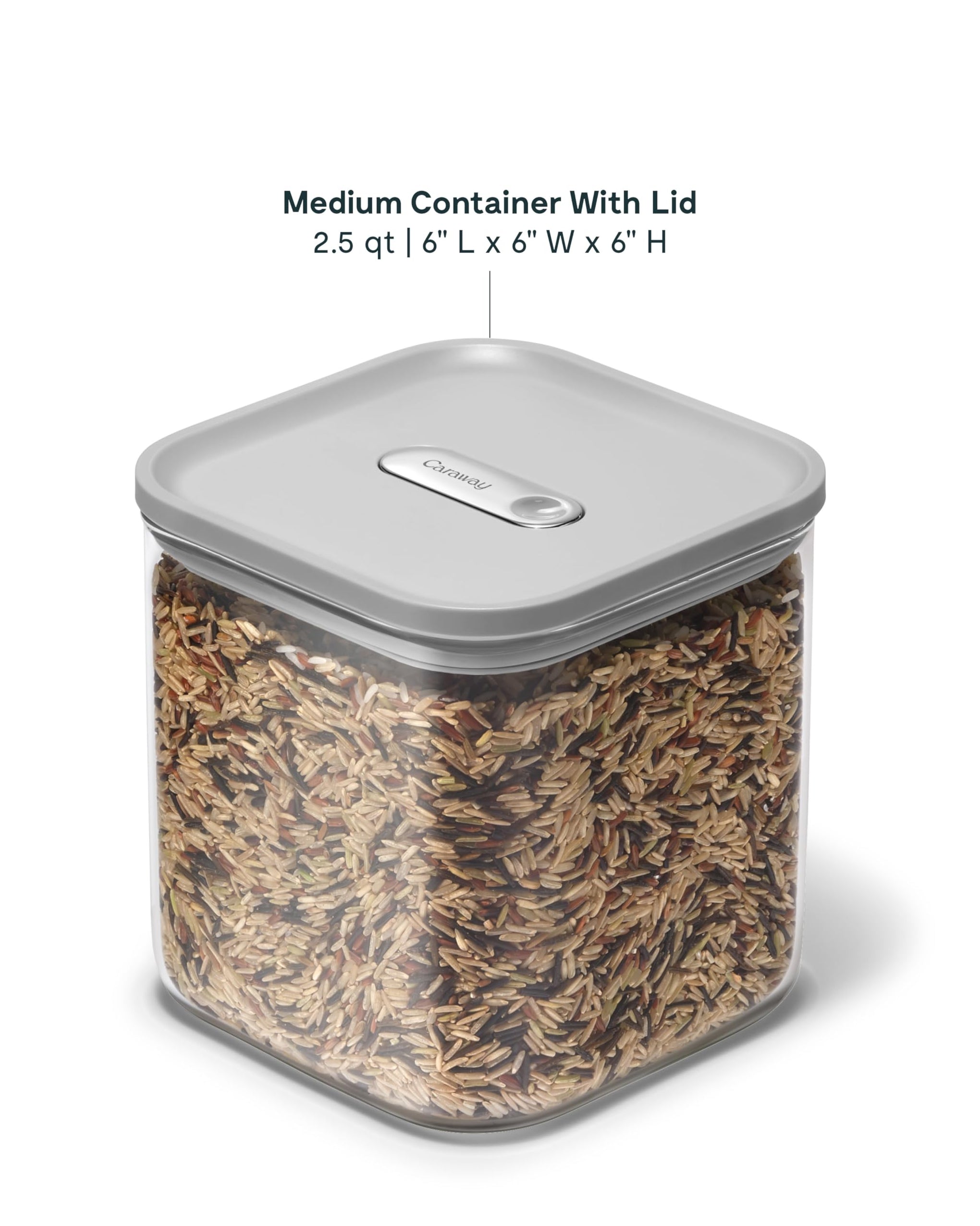 2.5 qt Glass Airtight Food Storage Container with Lid
