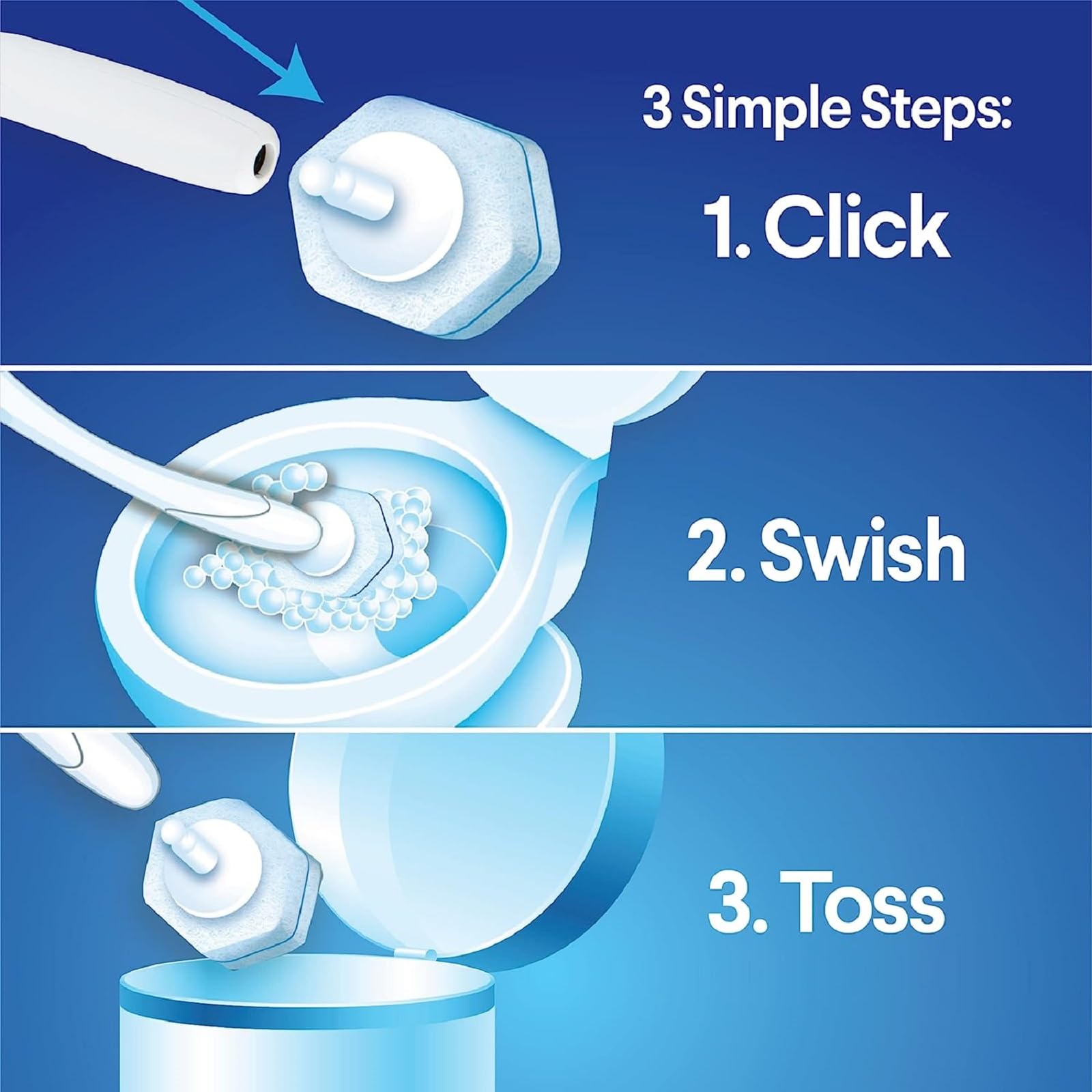 ToiletWand Disposable Toilet Cleaner Refills (30 Count)