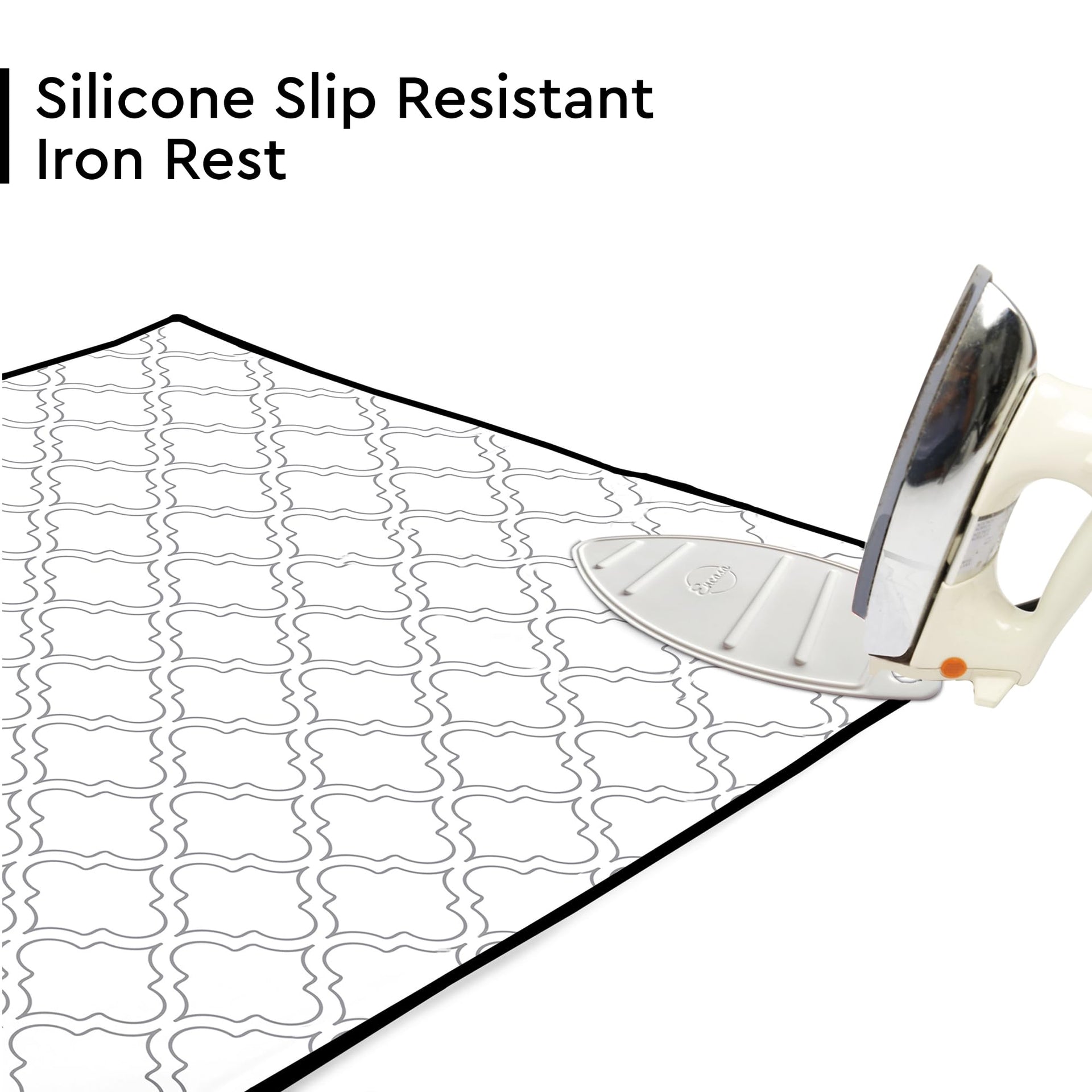 Ironing Mat Heat Resistant Pad 48"x28" White Tiles